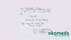 doctors’ handwritten documents